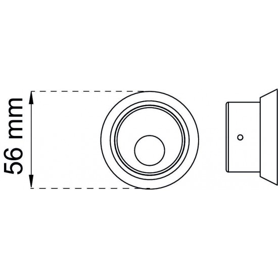 Behör till rund cylinder krom