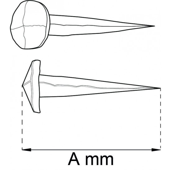 Dekorspik smide 75mm
