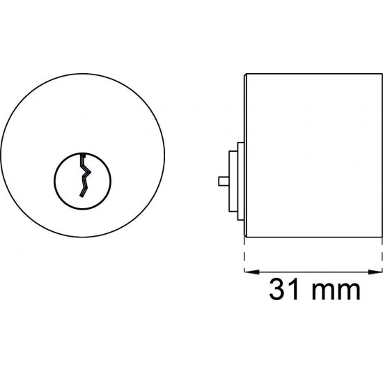 Cylinder dubbel rund sb