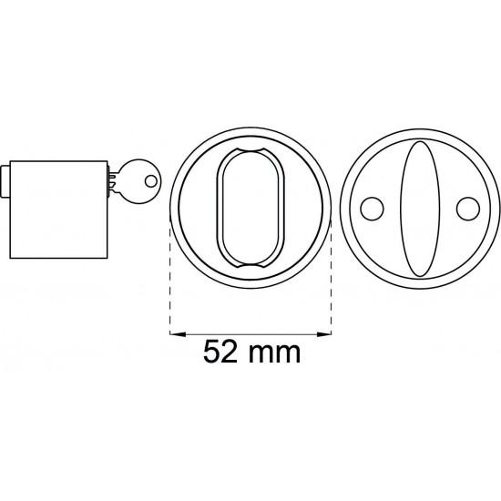 Cylinderlåssats 42 svart