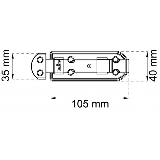 Skjutregel 105 efz 115mm