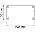 Tryckfördelare plexi 60x100mm