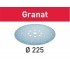Slippapper granat stf d225/128 P180 gr 5st