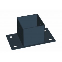 Stolpsko svart 96x96x150mm