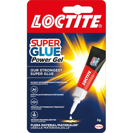Snabblim power gel tube Loctite