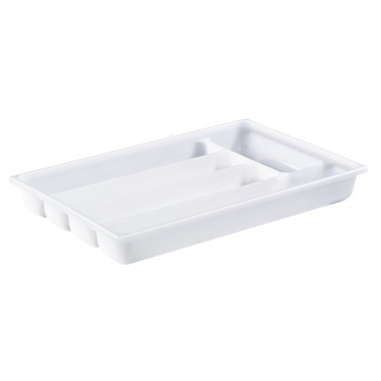 Besticklåda 5-fack n.plast Liten vit 308x205x40mm