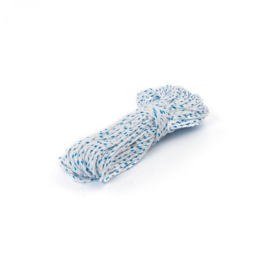 Kakelsnöre vit/blå 2mm 20m
