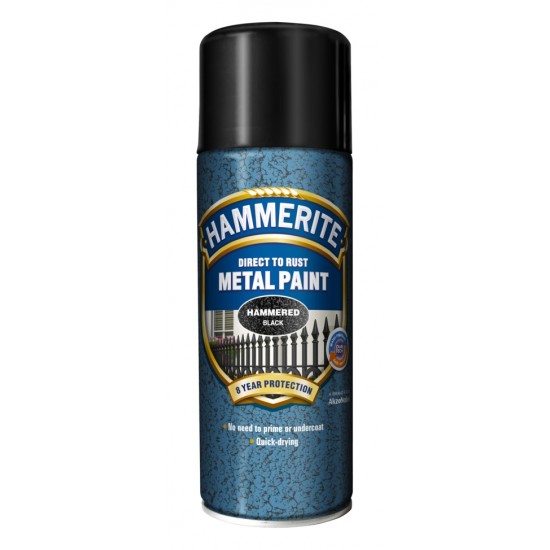 Metallfärg hammer effect spray Black hammerite metall