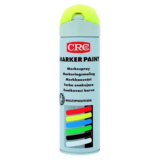 Märkfärg aerosol fluo crc gul