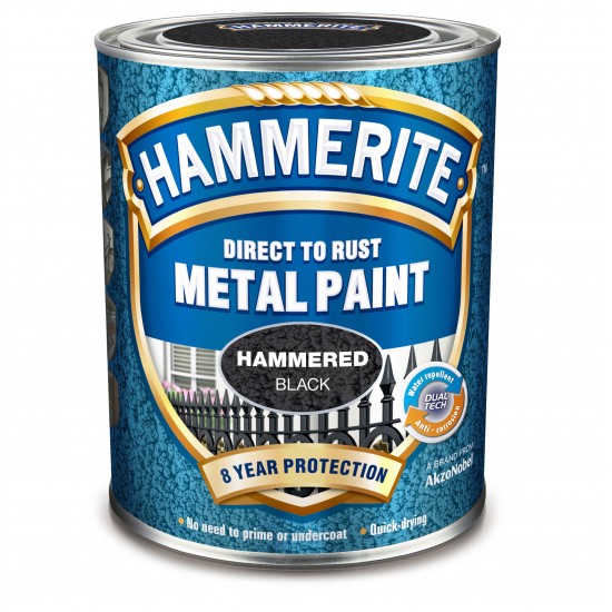 Metallfärg hammer effect black Hammerite metall