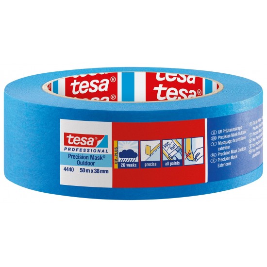 Maskeringstejp precision 4440 Outdoor tesa blå 50mx38mm