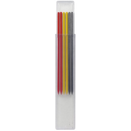 Stift luna grafit röd gul 28x125mm