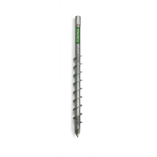 Markskruv påbyggbar skruvspets D25mm m16 595mm