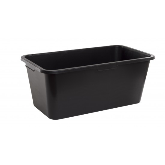 Murbruksbalja rekt n plast Svart 55l