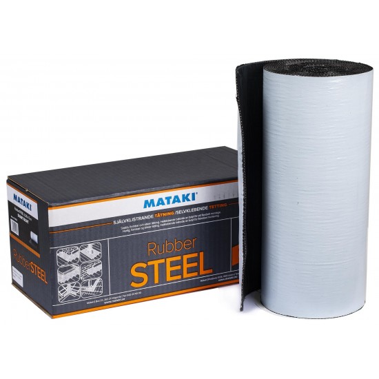 Tätning rubbersteel svart 0,28x5m