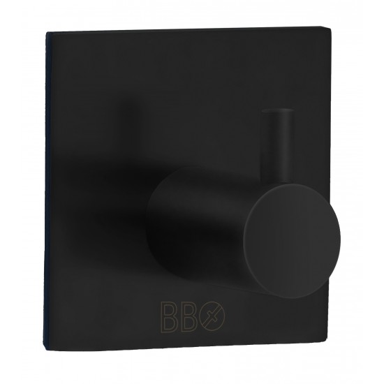 Enkelkrok bb svart Självhäftande 45x45mm