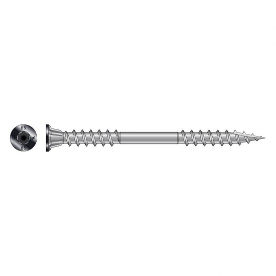 Panelskruv rostfri a4 gbo Ral9011 4,8x48mm