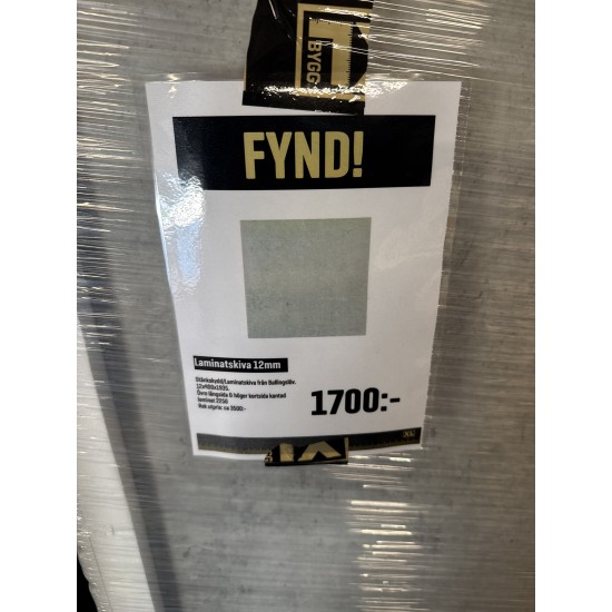 Laminatskiva stänkskydd 12x400x1935