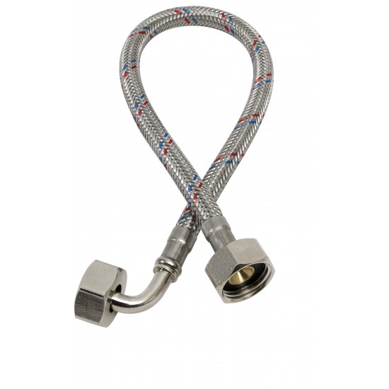 Slang ansl pex rak/vinkel rf Omflät dn8 g15/g20 2000mm