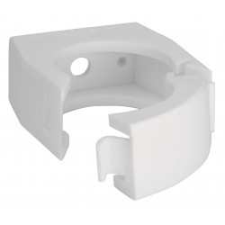 Rörklamma vit 32mm låsbart Överfall sb