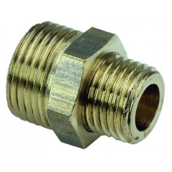 Dubbelnippel metall r20xr15 Utvändig gäng sb