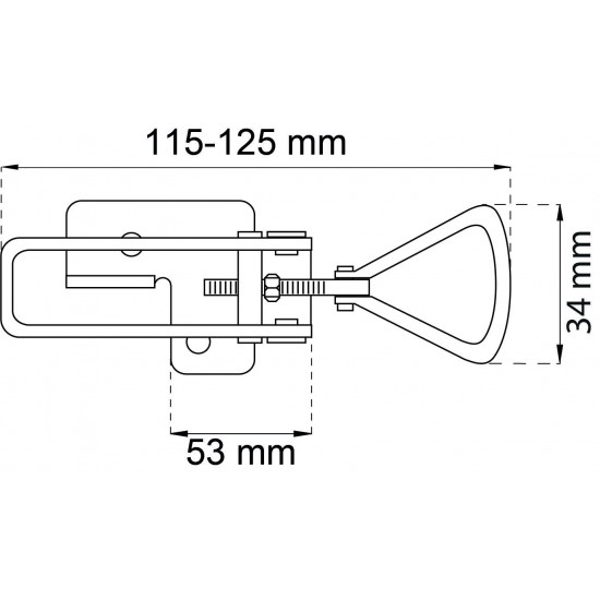Excenterlås 5 efz 115-125mm sb