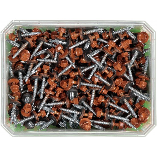 Farmarskruv borrspets sexkants Med bricka tröd 4,8x35 250
