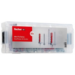 Sortimentslåda duopower+skruv Mini fixtainer träskruv