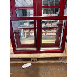 FÖNSTER FAST 10X7 ALU VIT/RÖD