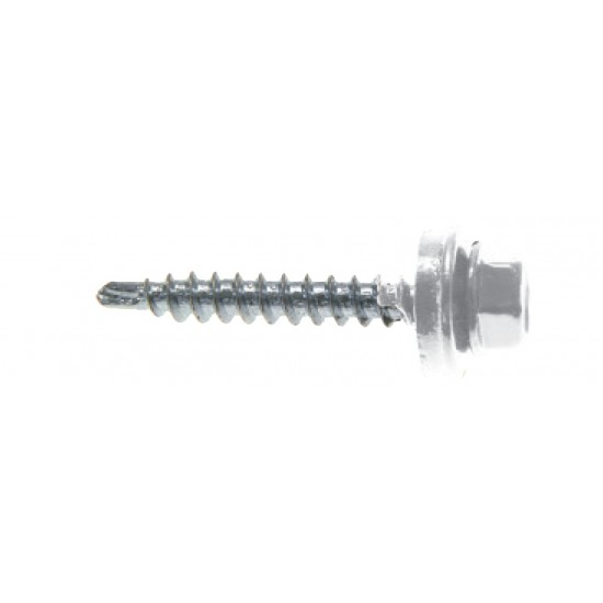 Farmarskruv vit ral9010 Aluminium 5,5x35mm