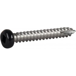 Fönsterbleckskruv rostfri a2 Svart r1 3,5x25