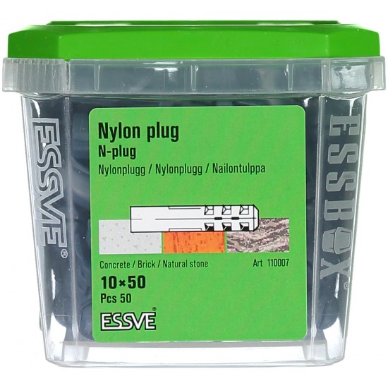 Nylonplugg 10x50