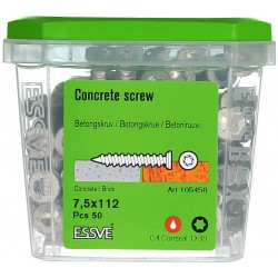 Betongskruv ecs-c försänkt Huvud corrseal 7,5(6)x112