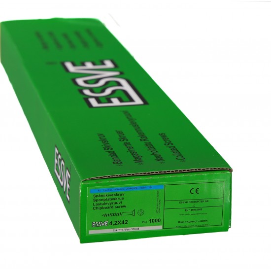Spånskiveskruv bandad för Träregel ph2 fzb 4,2x42