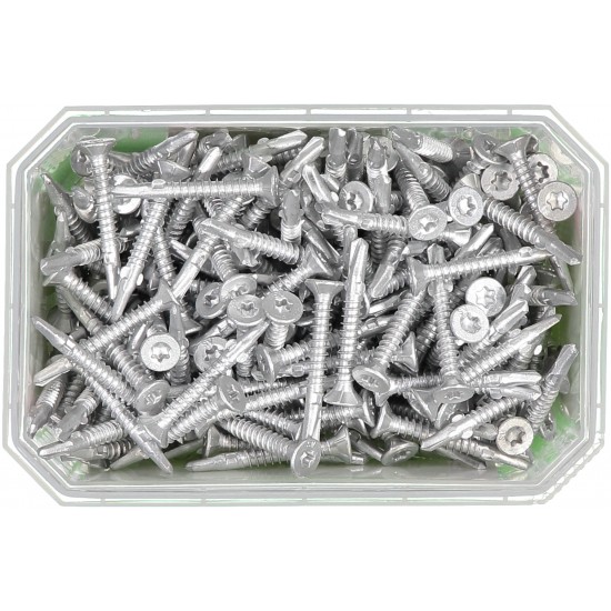 Vingskruv försänkt huvud tx25 Borrspets corrseal 4,8x38 250