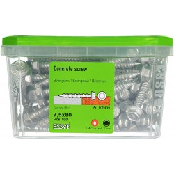 Betongskruv ecs-hf hex fläns Corrseal 7,5(6)x80