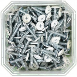 Montageskruv med borrspets ph2 Vitlackerad 4,2x25