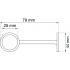 Rörhållare 759ö-25 krom d25mm