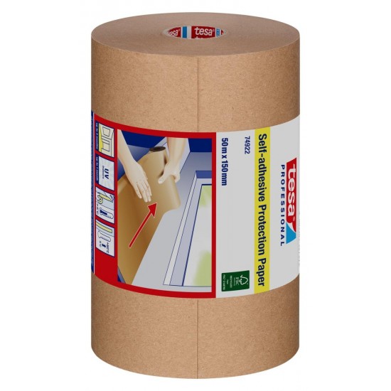 Skyddspapper självhäft 74922 Brun 150mm