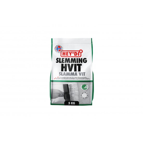Dekorputs slamma heydi vit 5kg