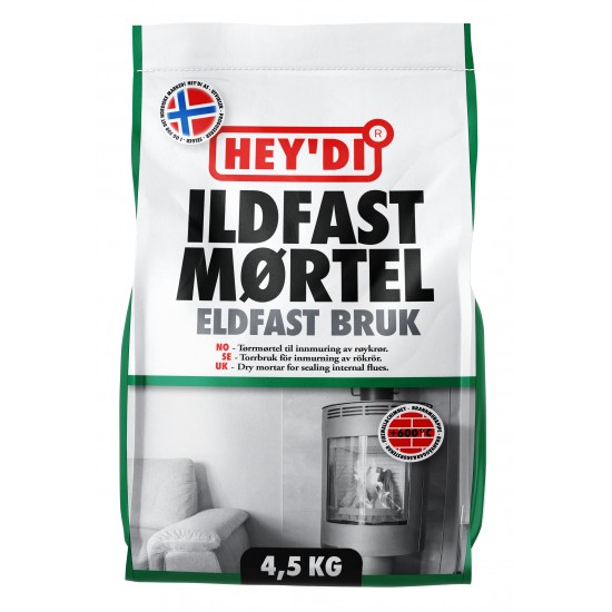 Eldfast bruk heydi torrbruk Grå 4,5kg