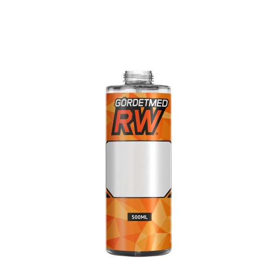 Tomflaska rw utan spraytrigger Ej för alkaliska vätskor 0.5l