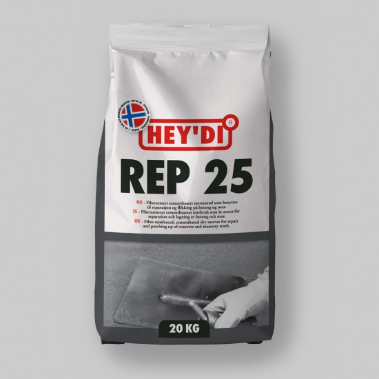 Torrbruk reparation rep-25 Heydi grå 20kg