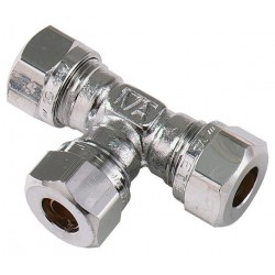 Kopparrörs-t-rör vatette fkr 15mm