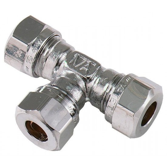 Kopparrörs-t-rör vatette fkr 15mm