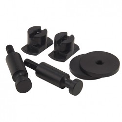 Hängare dot fibrotech svart 24x45mm