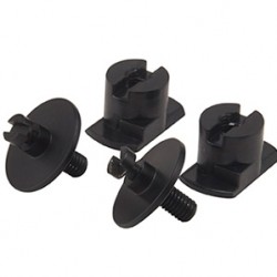 Tavelkrok fibrotech svart 20x20mm