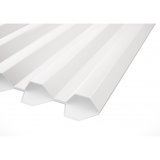 Plasttak korrugerad gop esslon 75/20 opalvit 4500x1135mm