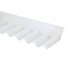 Vägganslutning esslon opalvit Plasttak korrugerad 75/20