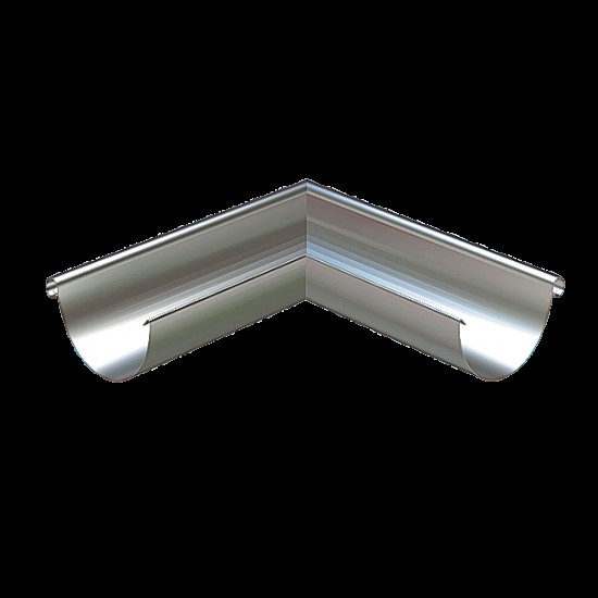 Rännvinkel rvy ytter halvrund Silvermetallic 045 125mm 90gr
